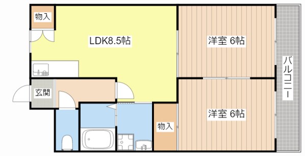 ドリーミィーの物件間取画像